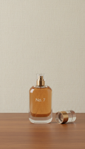 Eau de parfum with amber accord